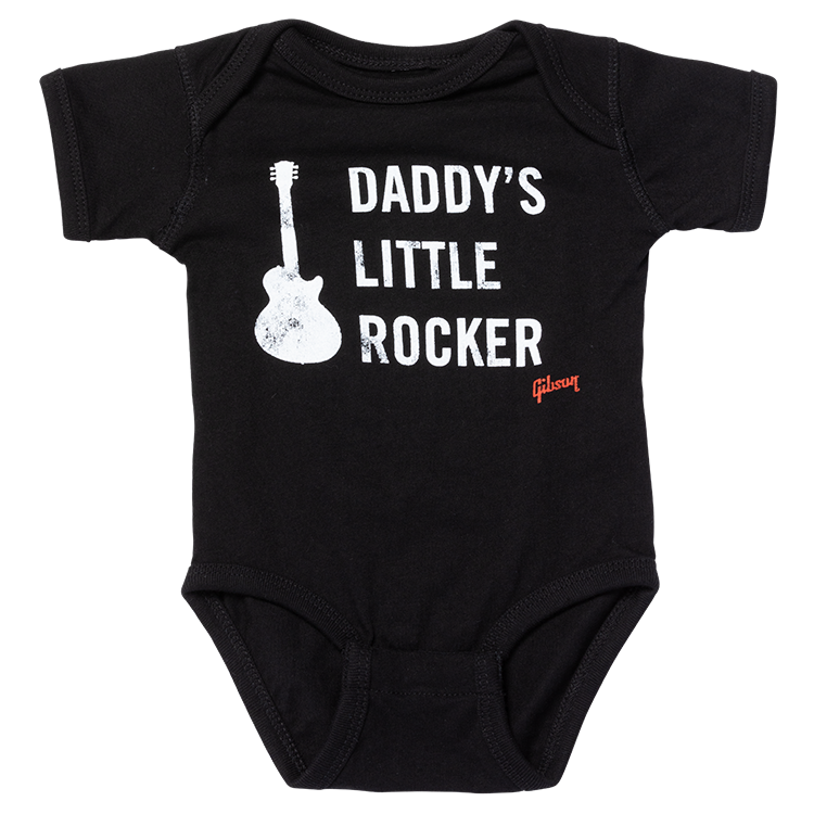 Daddy's Little Rocker Les Paul Onesie (Black) - GA-ONDLPB6