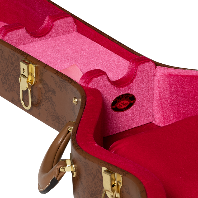 Lifton Historic Brown/Pink Hardshell Case, ES-335 - ASLFTCASE-5L-335
