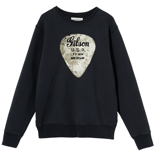 Imogene + Willie x Gibson Crewneck Sweatshirt (Faded Black) - GA-IW-CREWBLK-XS