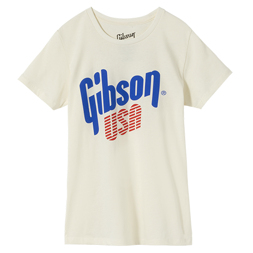 Gibson USA Women's Tee - GA-TEEWM-USA-WHT-SM