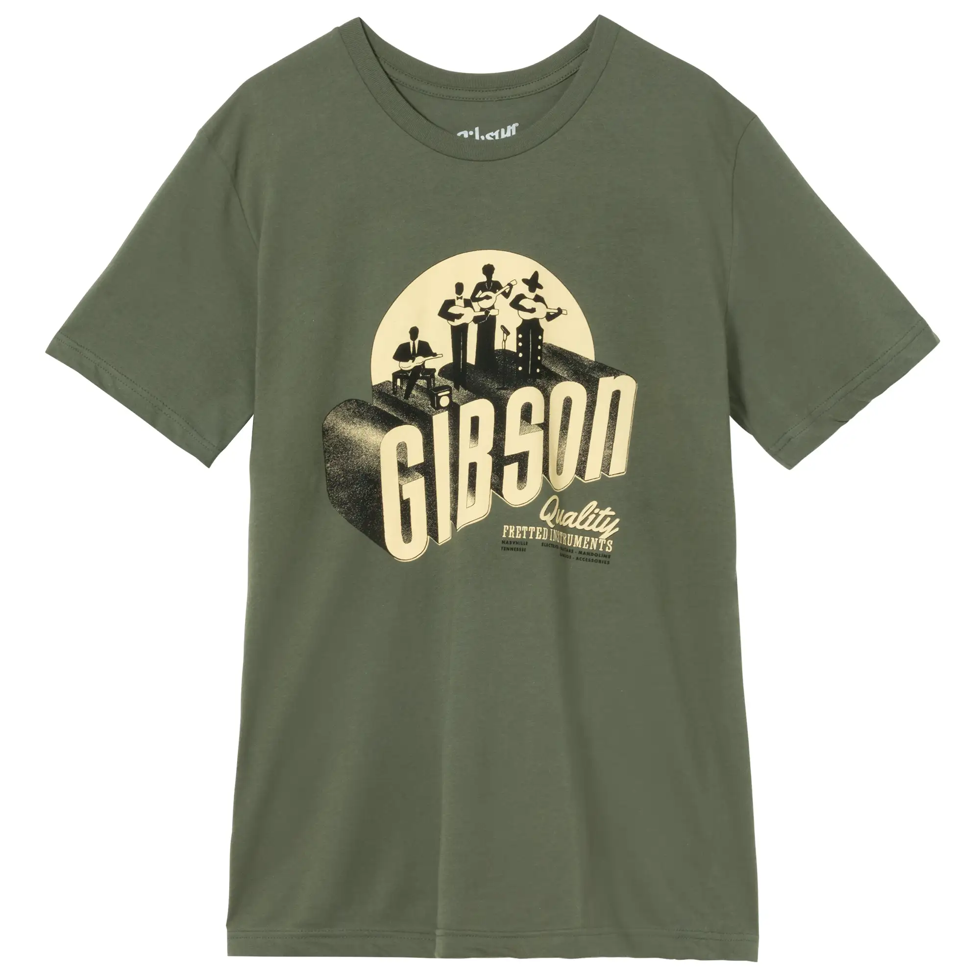 The Band Tee (Army Green) - GA-TEE-BAND-GRN-SM