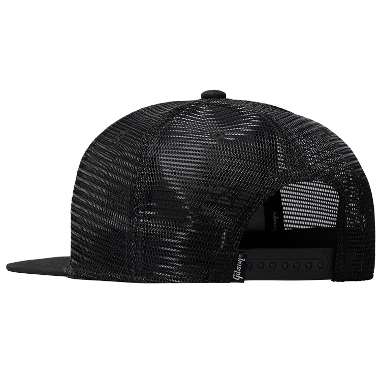 Slash 'Skully' Trucker Hat, All-Black - GA-SLSH-TRHTB