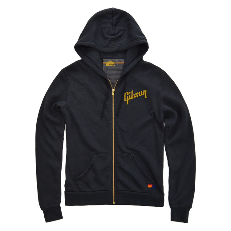 Aviator Nation X Gibson Hummingbird Zip Hoodie - GA-AN-HDHUMXS