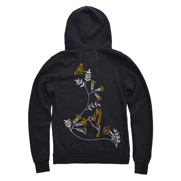 Aviator Nation X Gibson Hummingbird Zip Hoodie - GA-AN-HDHUMXS