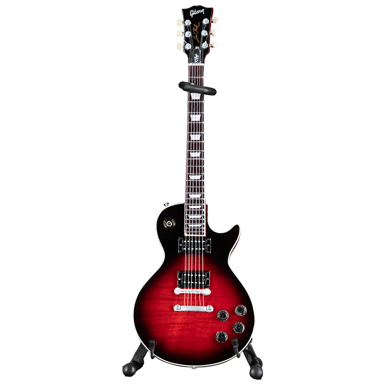 AXE HEAVENÂ® Les Paul Standard Slash Vermillion Burst 1:4 Scale Mini Guitar Model - GG-125AH