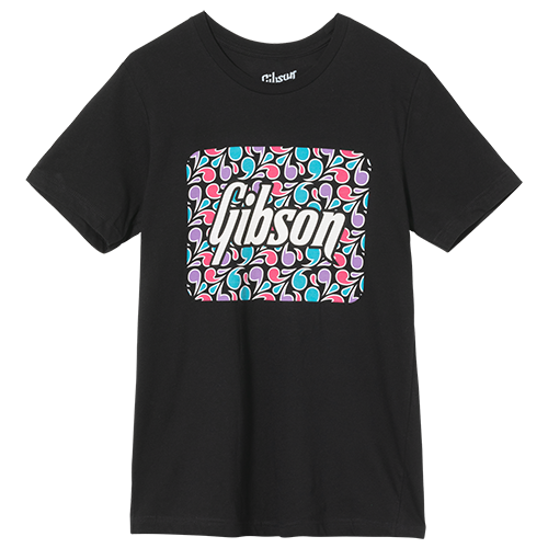 Floral Block Logo Tee (Black) - GA-TEE-FLRL-BLK-SM