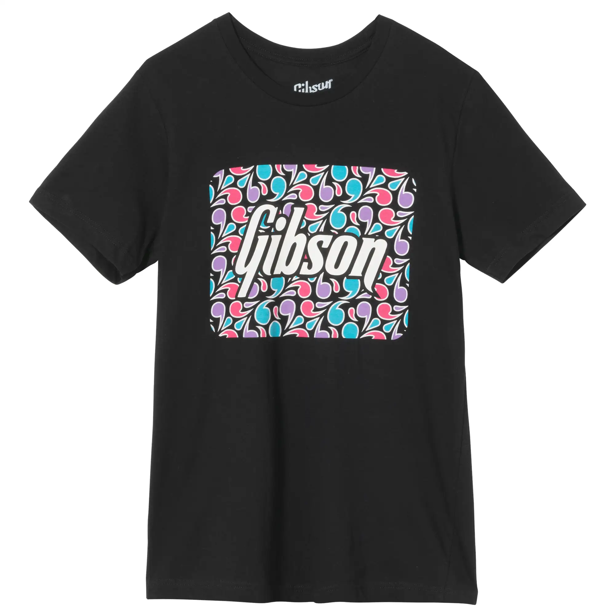 Floral Block Logo Tee (Black) - GA-TEE-FLRL-BLK-SM