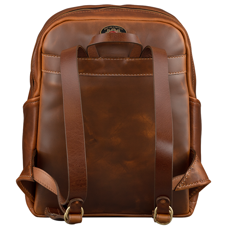 Lifton Leather Backpack, Brown - LIFTON-BPK-BRN