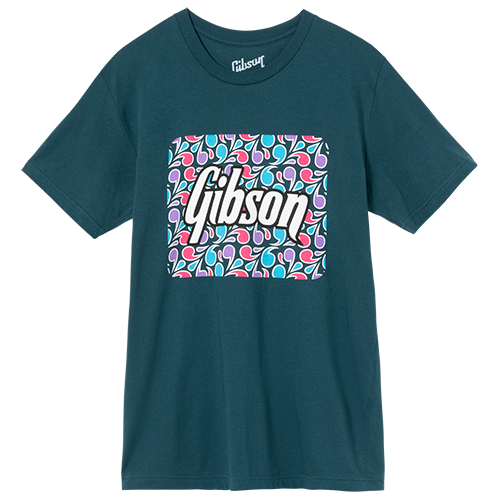 Floral Block Logo Tee - GA-TEE-FLRL-BLU-SM