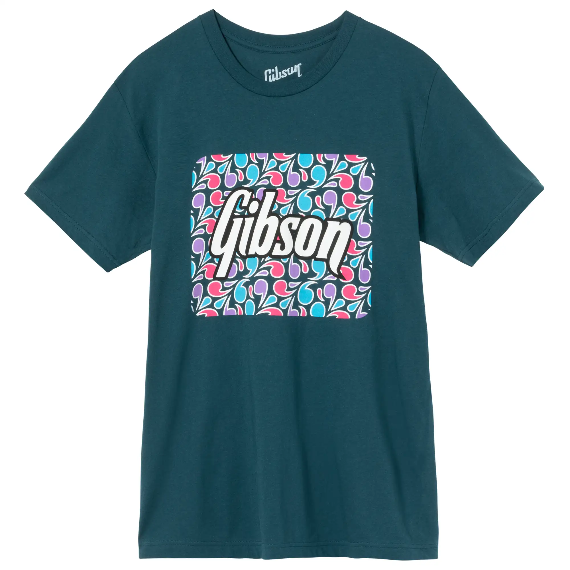 Floral Block Logo Tee - GA-TEE-FLRL-BLU-SM