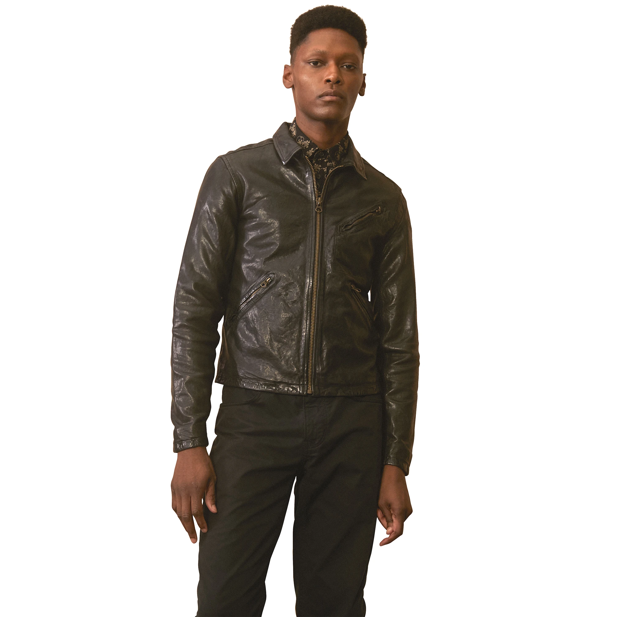 Billy Reid x Gibson Biker Jacket - GABR-204-083-XS