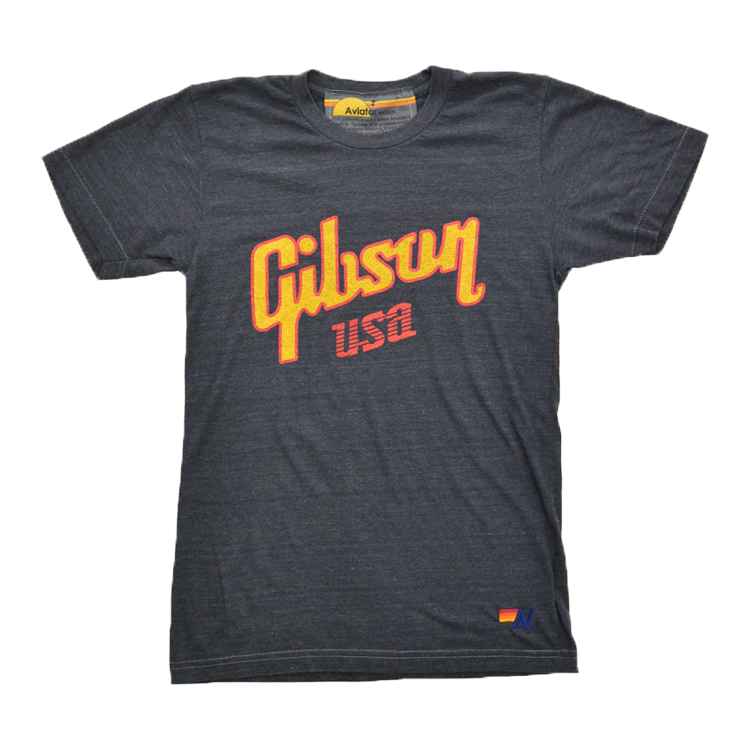 Aviator Nation X Gibson USA Crew Tee - GA-AN-TUCHRXS