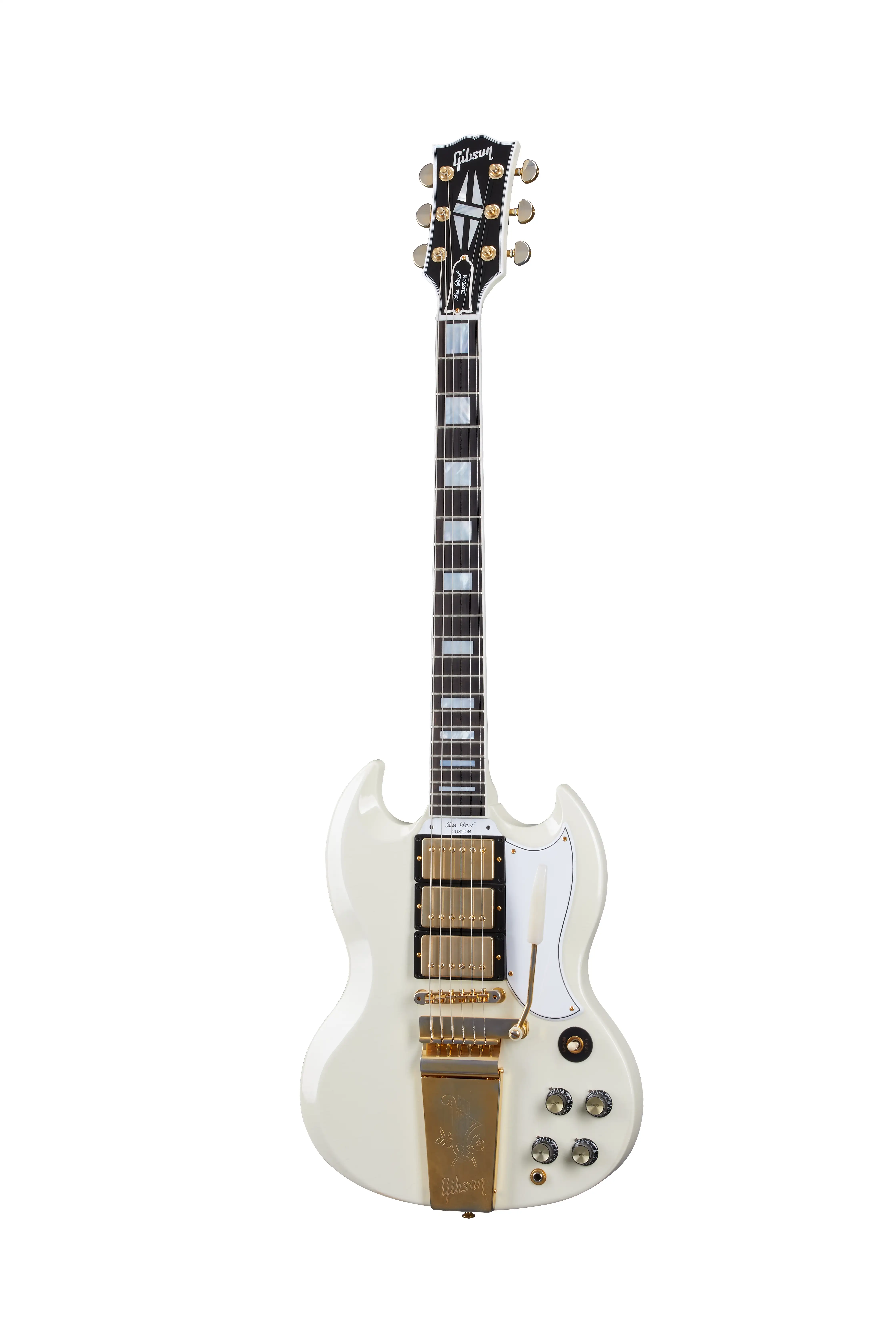 1963 Les Paul SG Custom With Maestro Vibrola Classic White Ultra Light Aged - Classic-White