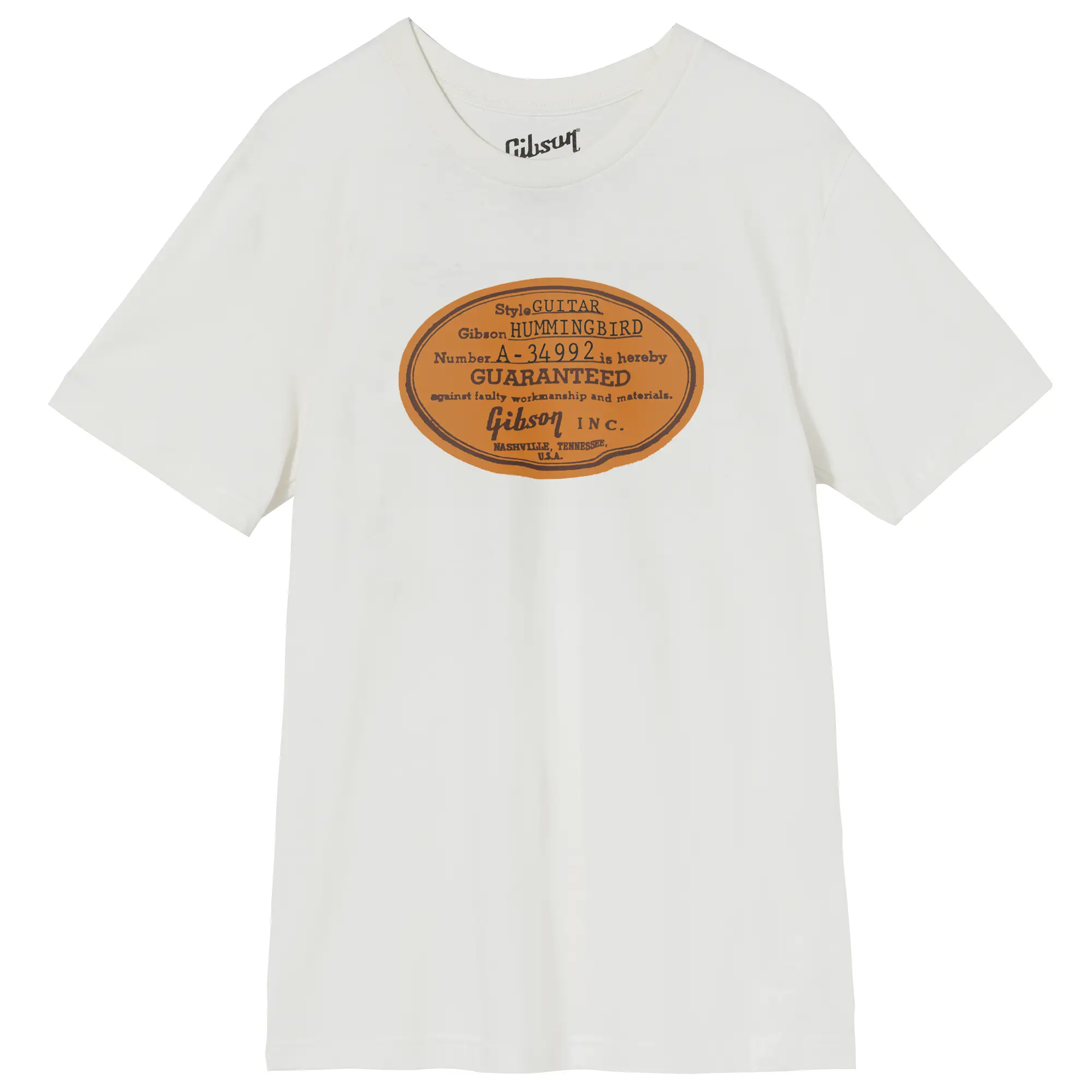 Acoustic Label Tee (Vintage White) - GA-TEE-LBL-WHT-SM