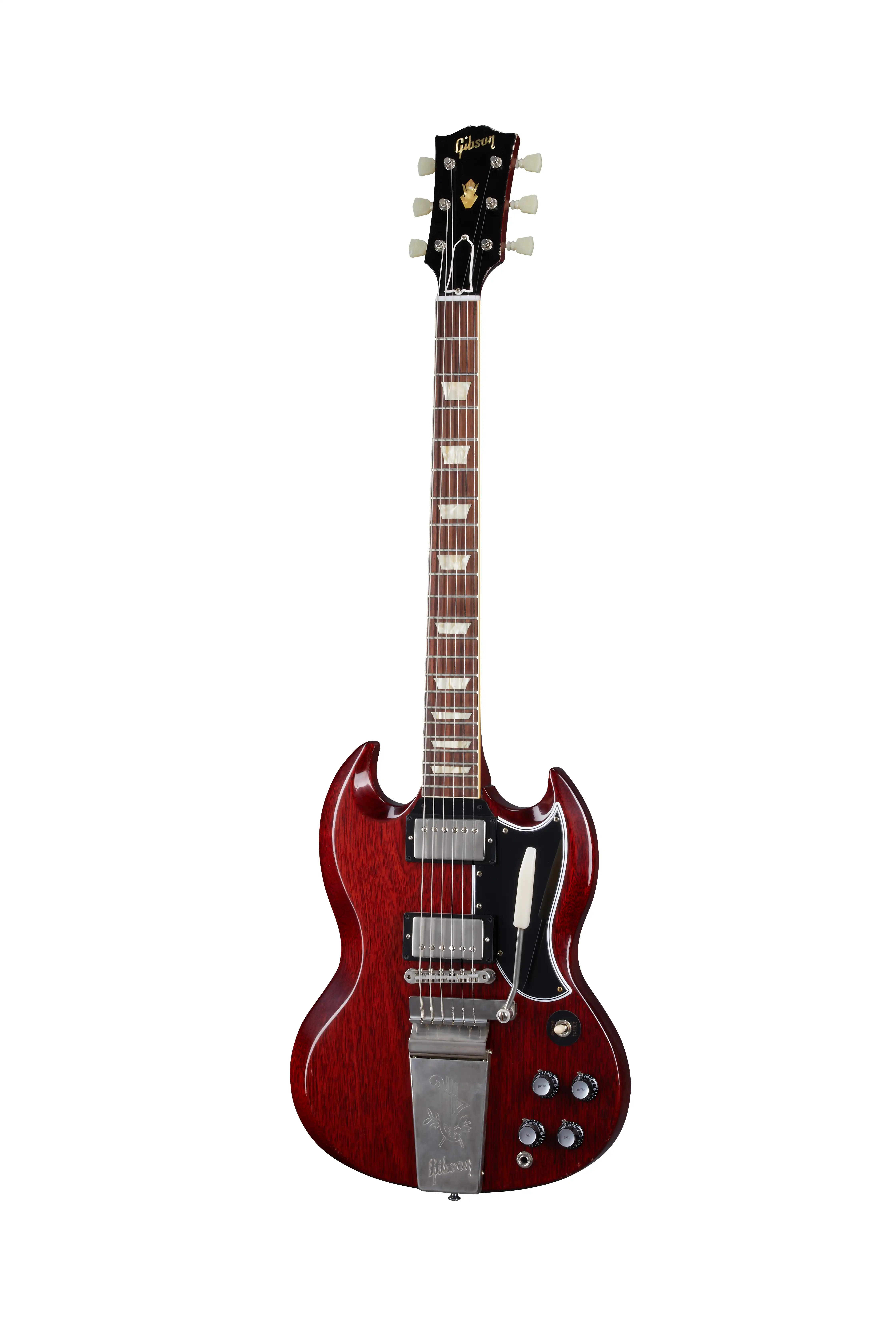 1964 SG Standard With Maestro Vibrola Cherry Red Ultra Light Aged - Cherry-Red