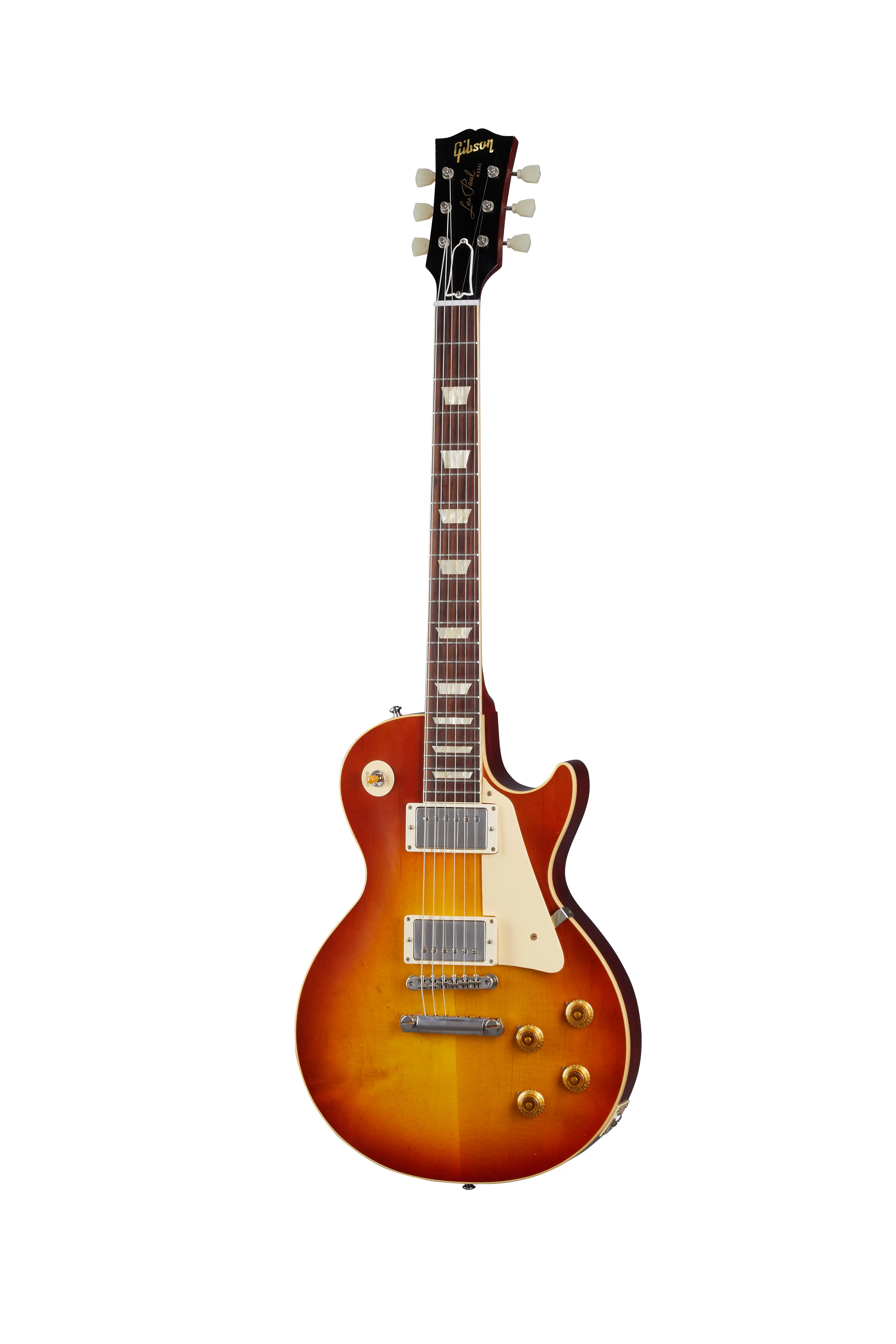1958 Les Paul Standard Washed Cherry Sunburst Ultra Light Aged - Washed-Cherry-Sunburst