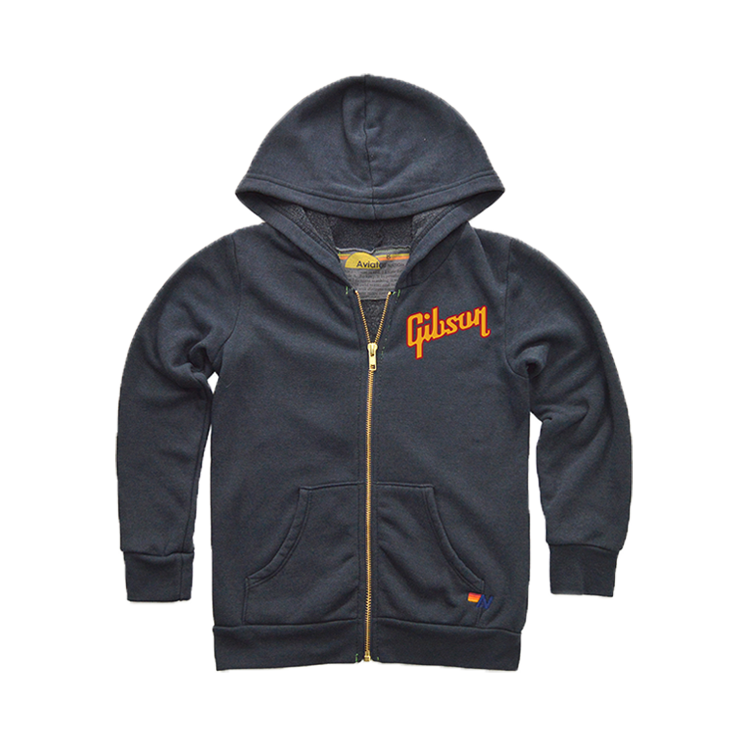 Aviator Nation X Gibson Flying V Kids Zip Hoodie - GA-AN-KHDFVCR08