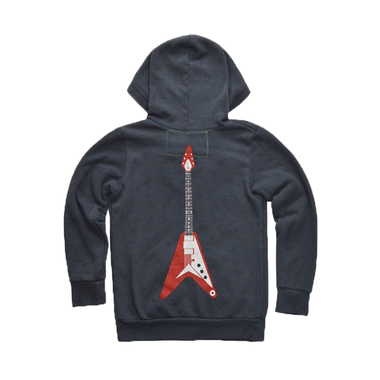 Aviator Nation X Gibson Flying V Kids Zip Hoodie - GA-AN-KHDFVCR08