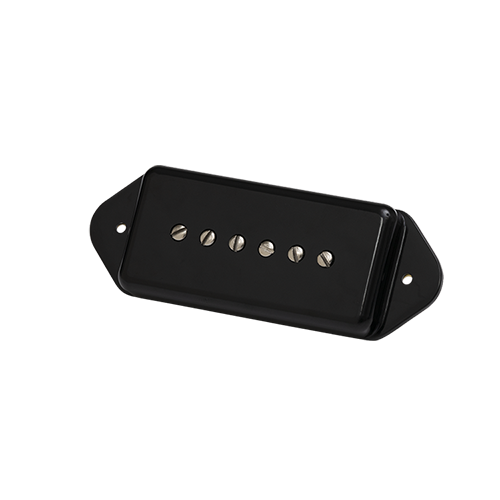P-90 Dogear (Black Cover, 2-Conductor, Potted, Alnico 5, 8K) - PU90DEBC2