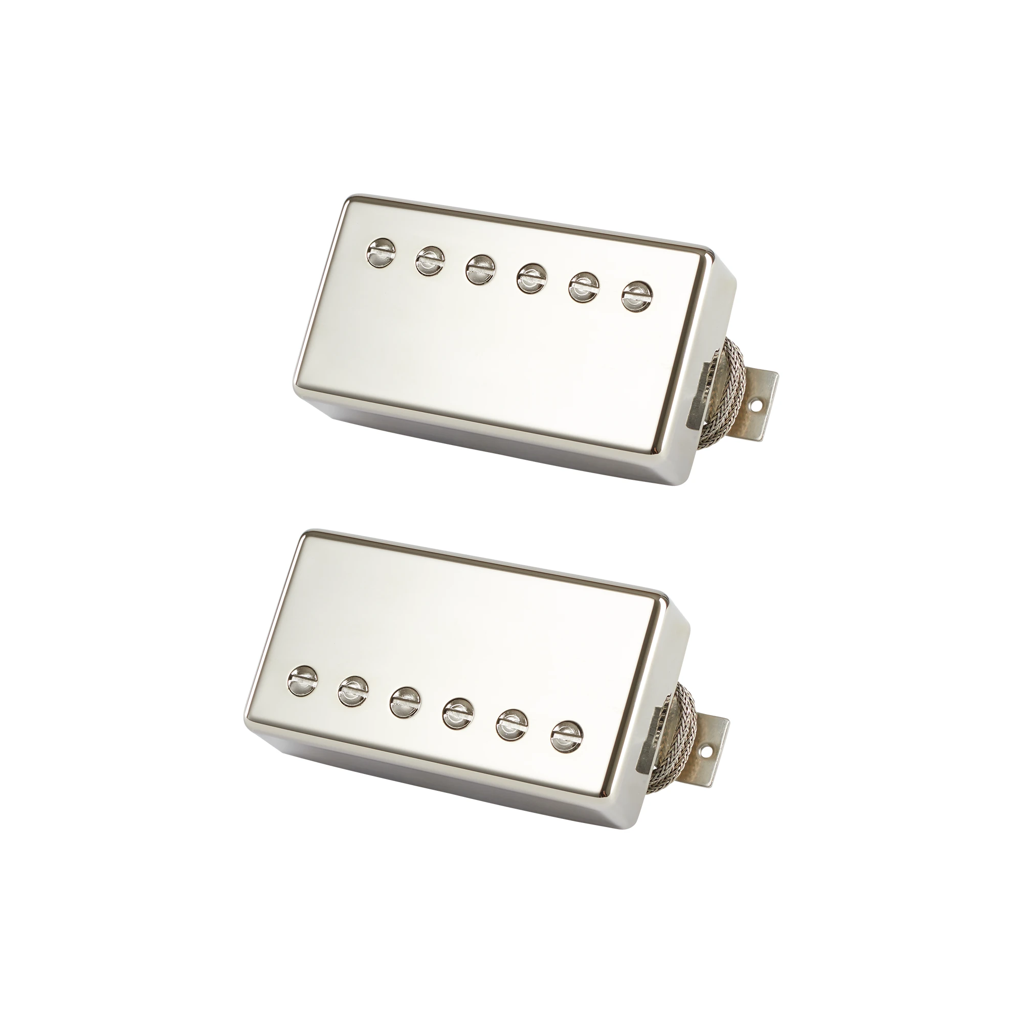 '57 Classic / '57 Classic Plus Set (Double Black, Nickel Covers, 2-conductor, Potted, Alnico 2) - PU5757DBNC2-SET