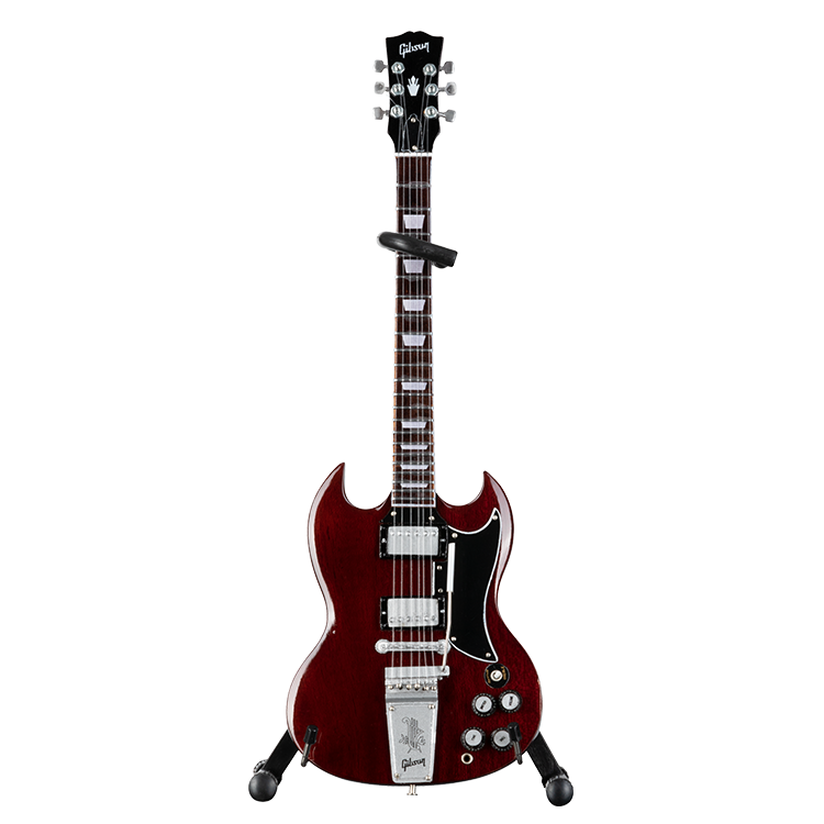 AXE HEAVENÂ® '64 SG Standard Cherry 1:4 Scale Mini Guitar Model - GG-220AH