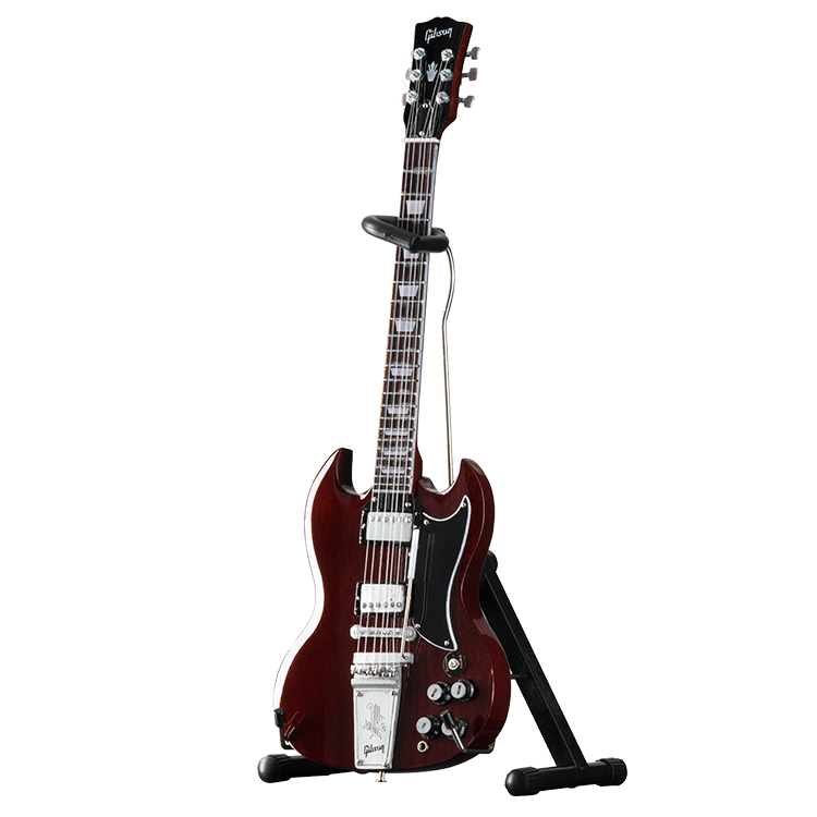 AXE HEAVEN® '64 SG Standard Cherry 1:4 Scale Mini Guitar Model - GG-220AH