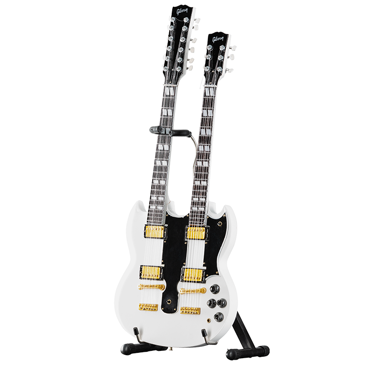 AXE HEAVEN EDS-1275 Alpine White Mini Guitar Model - GG-224AH