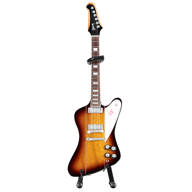 AXE HEAVENÂ® Firebird V Vintage Sunburst 1:4 Scale Mini Guitar Model - GG-425AH