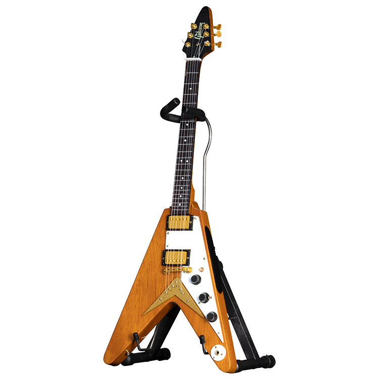 AXE HEAVEN® '58 Korina Flying V 1:4 Scale Mini Guitar Model - GG-520AH