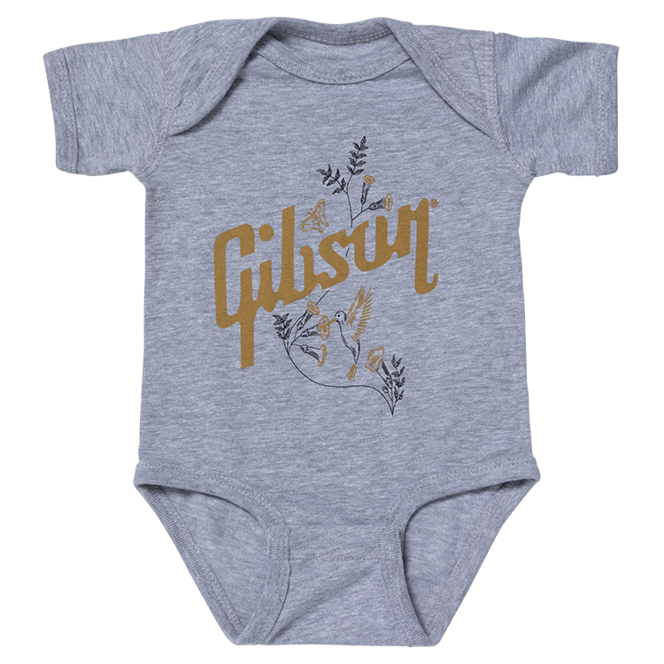 Hummingbird Onesie (Gray) - GA-ONHMGR6